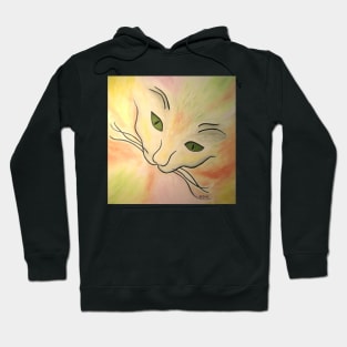 Colorful Abstract Cat Face Hoodie